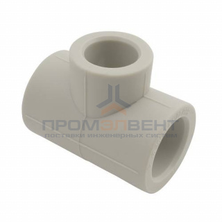 Тройник переходной FV-Plast - 25 × 20 × 25 (для полипропиленовых труб под пайку, цвет серый)