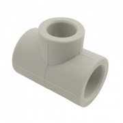 Тройник переходной FV-Plast - 40 × 20 × 40 (для полипропиленовых труб под пайку, цвет серый)
