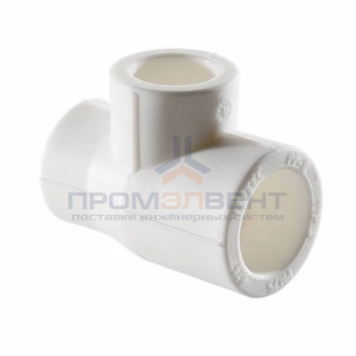 Тройник переходной VALTEC VTp.735 - 32 x 20 x 20 (для полипропиленовых труб под пайку, цвет белый)