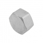 Заглушка латунная с внутренней резьбой STOUT - 1/8" (никелированная)