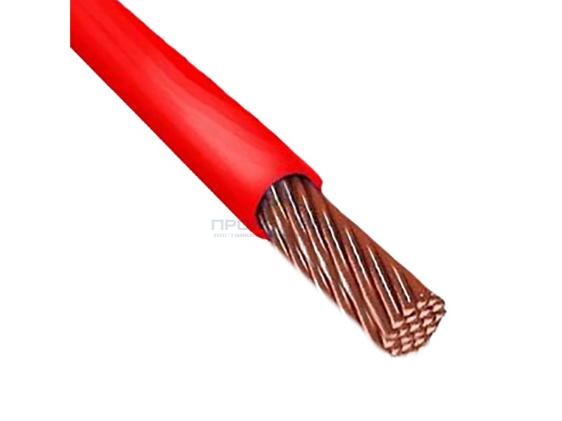 Провод установочный ПВ-3 (ПуГВ) 35,0 красный ГОСТ 31947