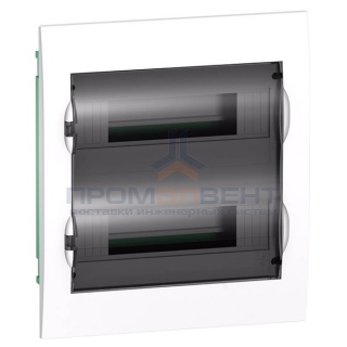 Бокс встраиваемый Schneider Electric Easy9 на 24 модуля с прозрачной дверью с клемниками N+PE