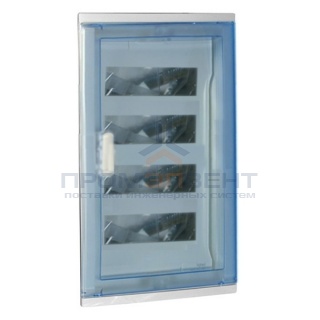 Щит Legrand Nedbox в нишу на 48 (+8) модулей с шинами N+PE с прозрачной дверью